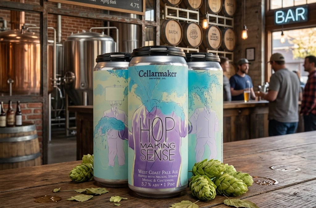 Beer Review: Cellarmaker Brewing: “Hop Making Sense” West Coast Pale Ale