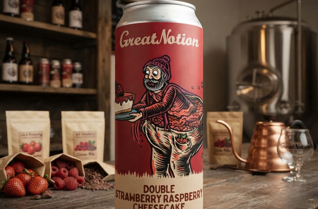 Beer Review: Great Notion Double Strawberry Raspberry Cheesecake Tart Ale